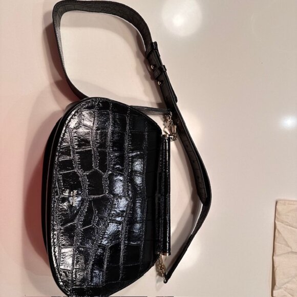 MAX MARA Anita Croc-embossed Leather Belt Bag - Picture 2 of 4